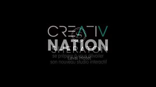 Teaser de présentation du studio interactif pour les congrès hybrides, réalisé par Creativ Nation et disponible en exclusivité au Centre des Congrès Sheraton Laval.
