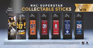 Tim Hortons® launches limited-edition NHL® Superstar Collectable Sticks collection with mini replicas of the sticks of Sidney Crosby, Nate MacKinnon, Mitch Marner, Connor McDavid, Alex Ovechkin and