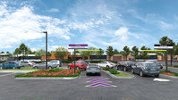 Taco Bell Go Mobile restaurants will have two drive-thru lanes including a new priority pick-up lane with rapid service for customers who order via the Taco Bell app. This new lane will supplement the existing, traditional lane.