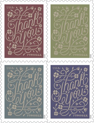 It is always the right time to express gratitude. Thank You Forever stamps are the perfect finishing touch when mailing cards, letters or notes of appreciation for any occasion.