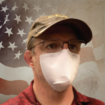 US Navy Veteran John Clary owner of One & Done Mask
