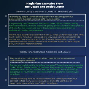 Newton Group Serves Cease and Desist Letters on Wesley Financial and Attorney Advocates of America for Plagiarism of "The Consumer's Guide to Timeshare Exit"