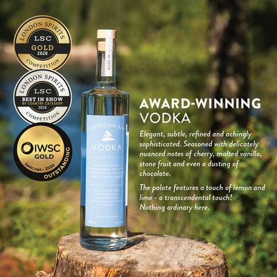Award-winning Georgian Bay Vodka™ (CNW Group/Georgian Bay Spirit Co.)