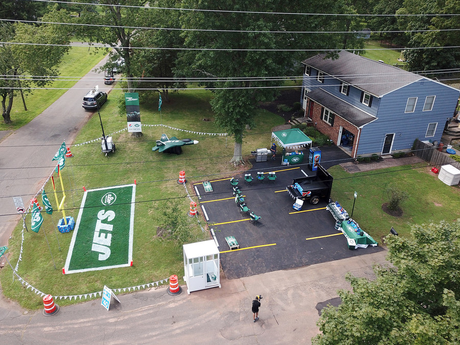 Pepsi Paves Superfan's Front Yard to Create Larger-than-Life Tailgate  Destination