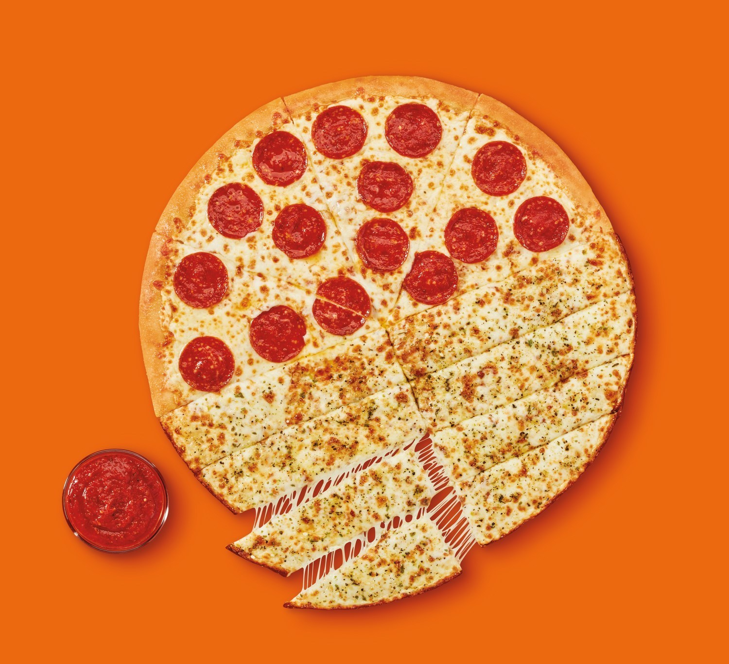 Little Caesars Unveils Slices N Stix An Unexpected Combination In One Amazing Pie