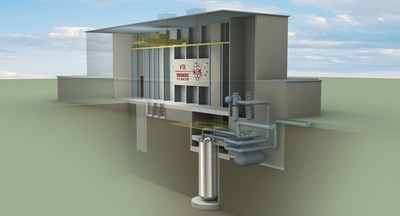 Artist’s rendering of the U.S. Versatile Test Reactor planned for Idaho National Laboratory.  (INL Image)