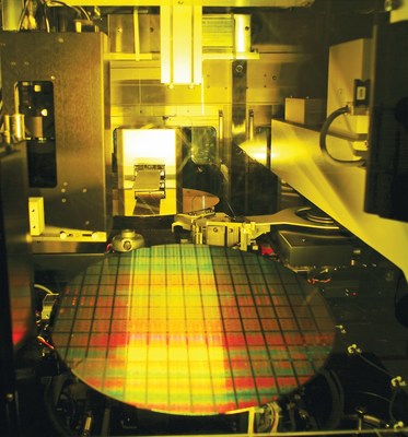 A 12-inch wafer being processed. Image courtesy of TSMC.