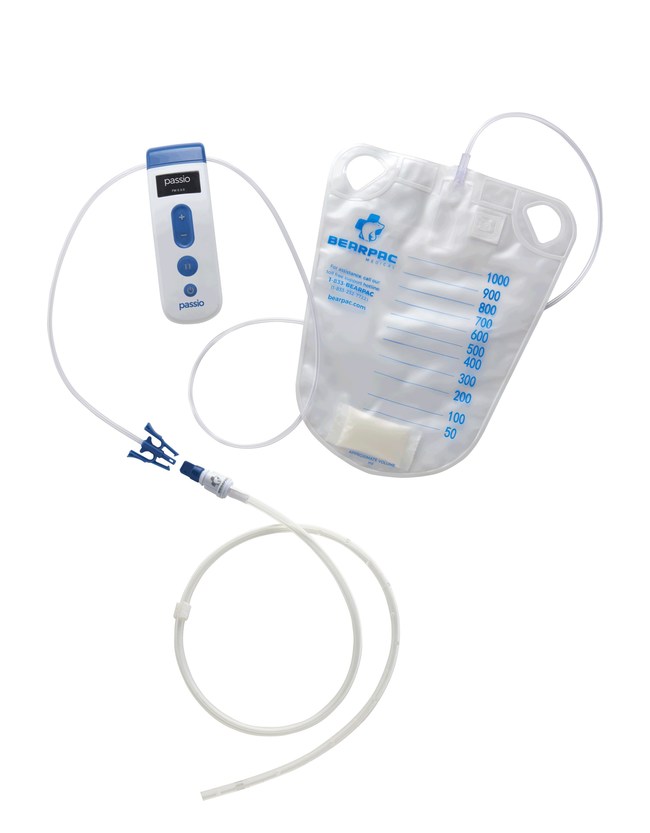 The Passio Pump Drainage System and Passio Catheter