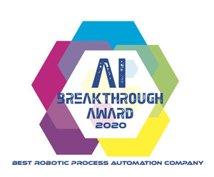 Blue Prism Named Best Robotic Process Automation Company in 2020 by Artificial Intelligence Breakthrough Awards Program
