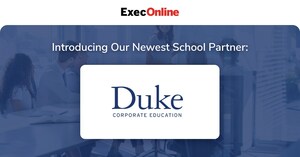 ExecOnline Partners With Duke Corporate Education to Launch Online Program in Workplace Wellness