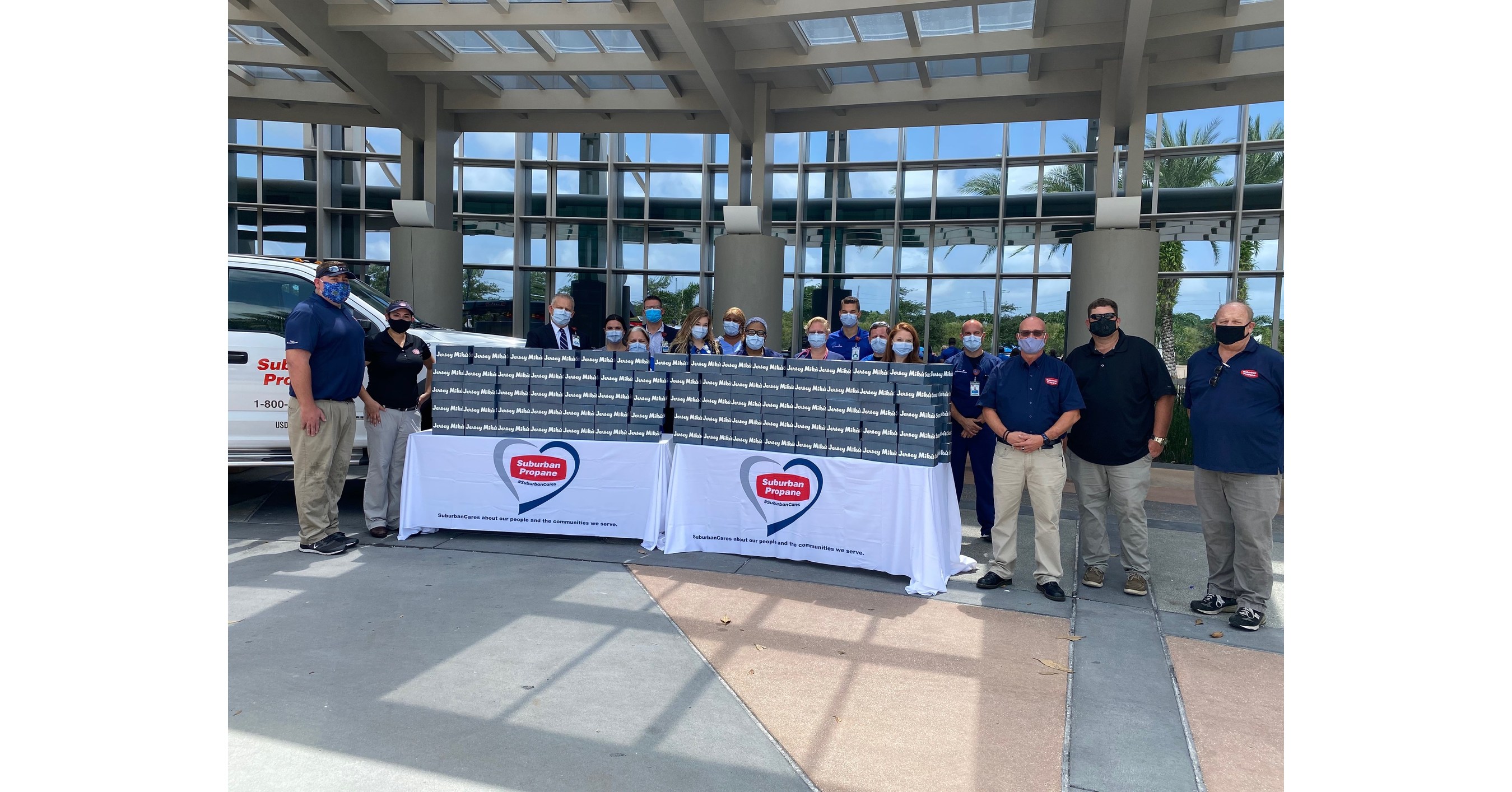 Suburban Propane Teams Up With Jersey Mike's Subs to Deliver 750 Meals to AdventHealth Wesley Chapel