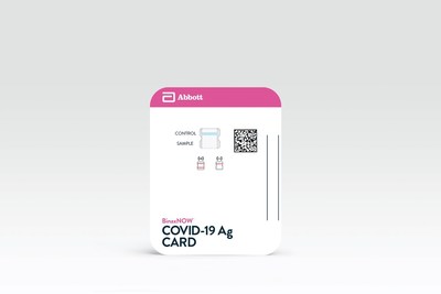 Abbott’s BinaxNOW™ COVID-19 Ag Card is highly portable, about the size of a credit card, and doesn’t require added equipment.