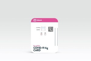 Abbott's Fast, $5, 15-Minute, Easy-to-Use COVID-19 Antigen Test Receives FDA Emergency Use Authorization; Mobile App Displays Test Results to Help Our Return to Daily Life; Ramping Production to 50 Million Tests a Month