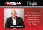Tidwell Group is pleased to announce the addition of Ryder M. Mathias, CPA, as its newest Tax Partner