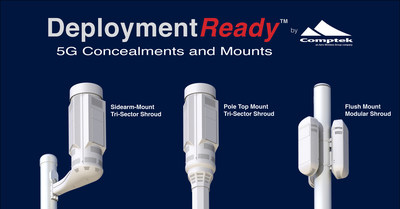 Comptek new 5G Shrouds and Mounts are a smarter way to accelerate network deployments. Easily mount to new and existing streetlight, wood and traffic signal poles.