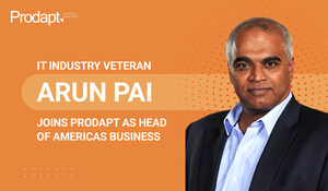 Prodapt gibt mit der Ernennung von Arun Pai zum Exec. VP und Geschäftsführer für Nord-, Mittel- und Südamerika Zuwachs seines Geschäftsführungsteams bekannt