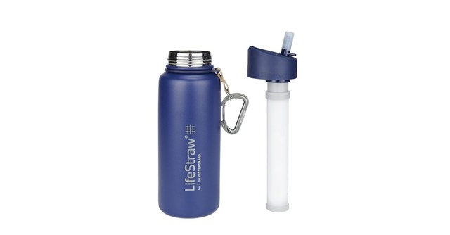 Go Series Filter Bottle Stainless 24oz By Lifestraw