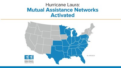 Electric companies in the path of the hurricane are prepositioning crews and equipment in the areas most likely to be hardest hit, and additional mutual assistance workers from at least 26 states, the District of Columbia, and Canada already are en route to assist with power restoration.