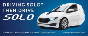 ElectraMeccanica Launches "Drive SOLO" Marketing Campaign