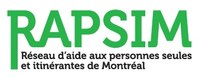 Logo du Réseau d'aide aux personnes seules et itinérantes de Montréal (RAPSIM) (Groupe CNW/Réseau d'aide aux personnes seules et itinérantes de Montréal (RAPSIM))