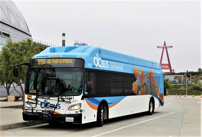 OC Bus riders in Orange County, Calif. can now get real-time bus capacity information via the Transit app. Photo courtesy of OCTA.