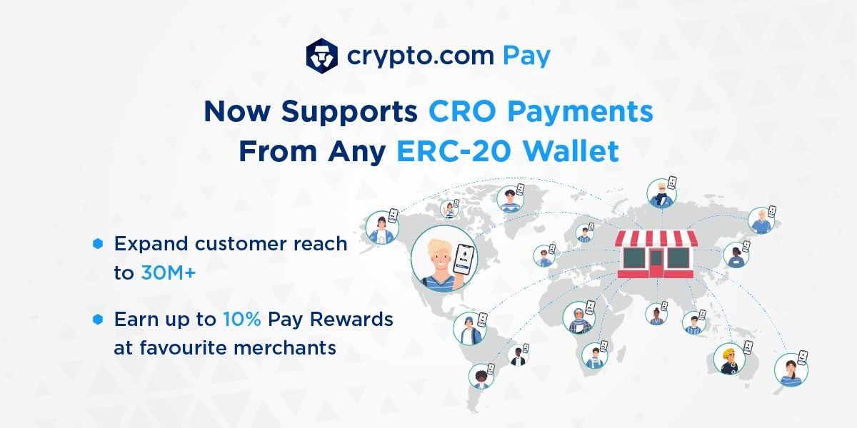 Crypto Com Pay Now Powers Cro Payments From Any Erc Wallet