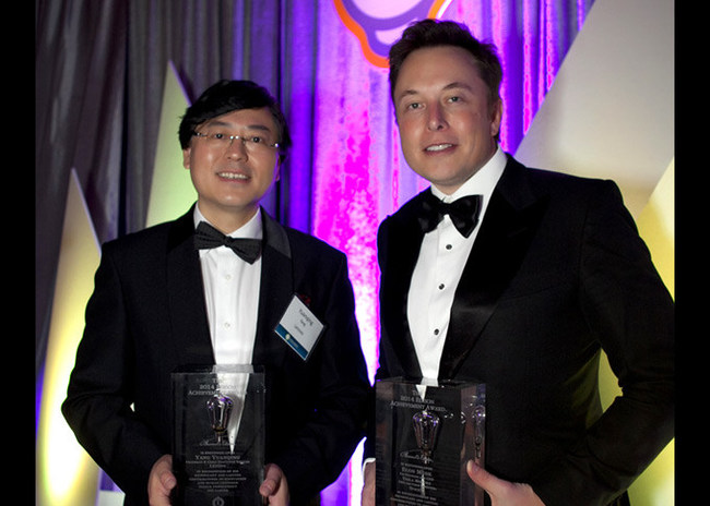Yang Yuanqing, Chairman of Lenovo and Elon Musk of Tesla and SpaceX, were honored recipients of the 2014 Edison Achievement Award
