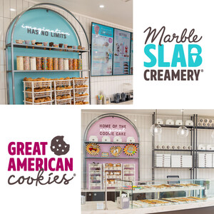 Great American Cookies® And Marble Slab Creamery® Introduce New Brand Visions And Store Designs