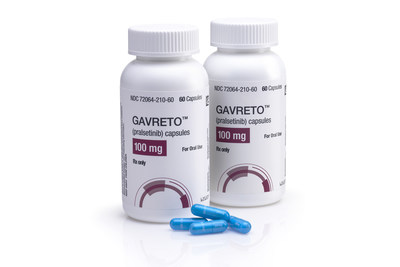 GAVRETO™ (pralsetinib) 100 mg bottles and capsules