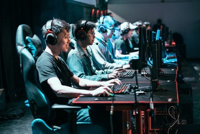 Players Compete in a Tournament at The Gaming Stadium in Vancouver (CNW Group/TGS Esports Inc)