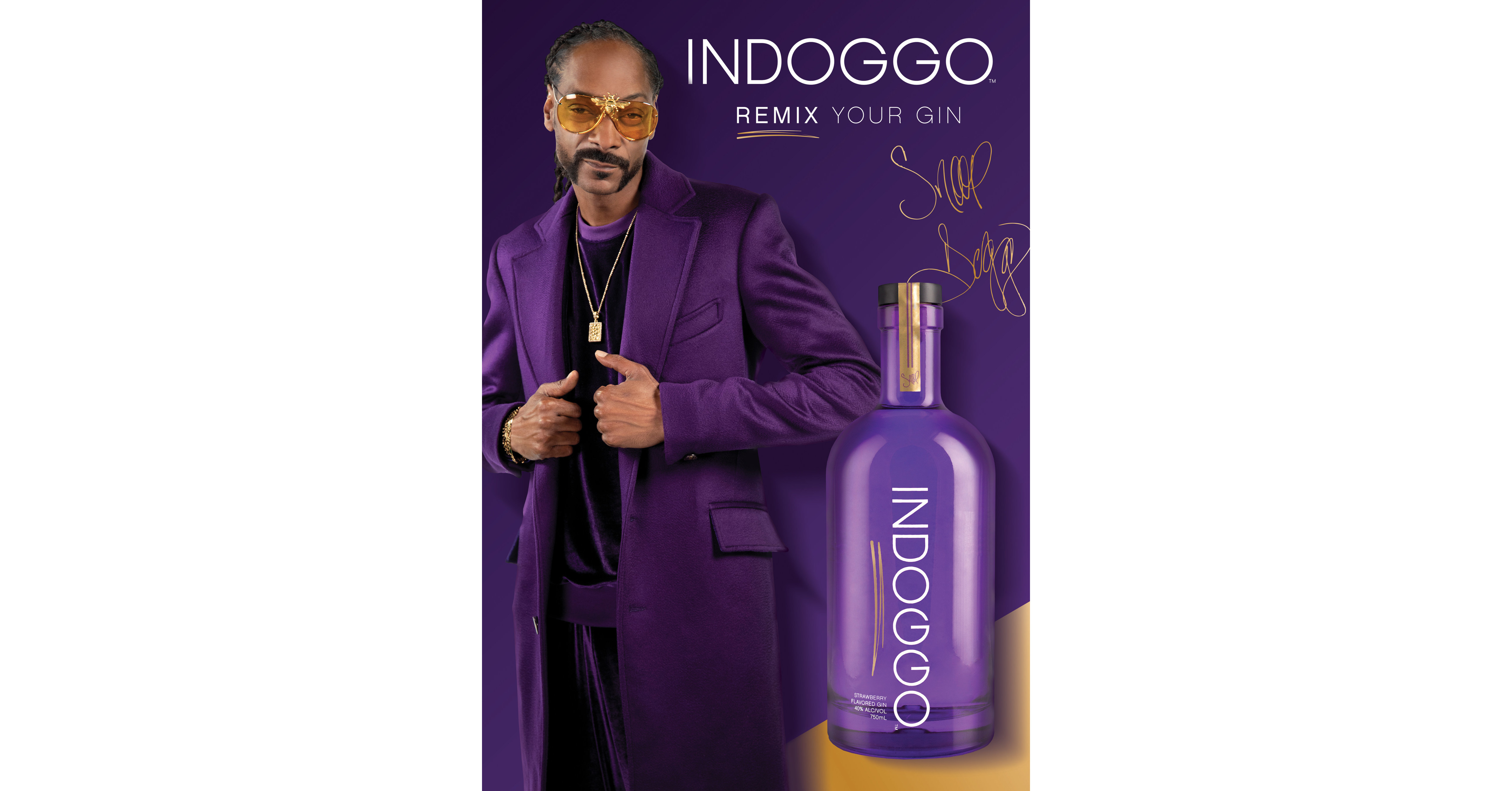 Rapper Snoop Dogg has released a strawberry infused gin called