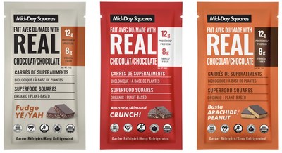Mid Day Squares - Functional Chocolate Bar Flavors (CNW Group/Vegaste Technologies Corp.)