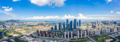 A panoramic view of Qianhai.