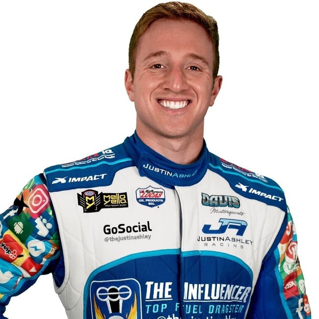 NHRA Rookie of the Year Contender Top Fuel driver Justin Ashley