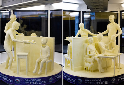 "Nourishing Our Future" is this year's theme of the 52nd Annual Butter Sculpture at the New York State Fair, unveiled by American Dairy Association North East on September 1.