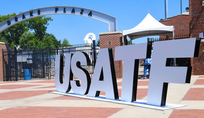 USATF Branding presence at the gates of the USATF Championships