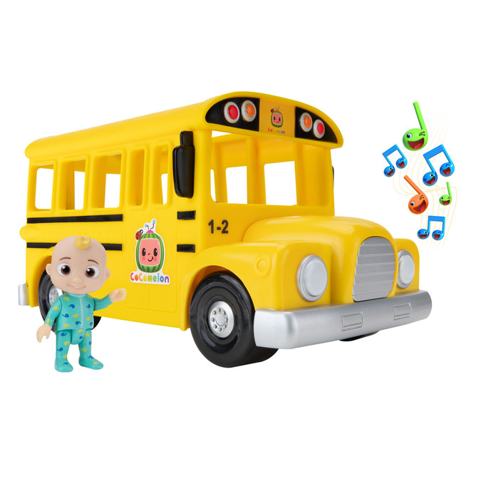 Tv Movie Character Toys Free Wheeling Vehicle Toy Truck New Cocomelon Jj Mini Figure 4 School Bus Toys Hobbies