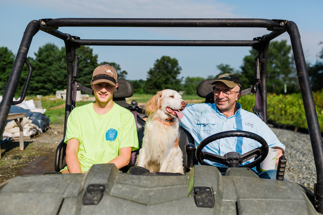 Owner, Scott McGill with Co-Pilots, Goose and Ben Horcher