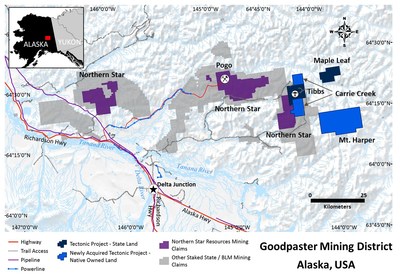 Goodpaster Mining District - Alaska, USA (CNW Group/Tectonic Metals Inc.)
