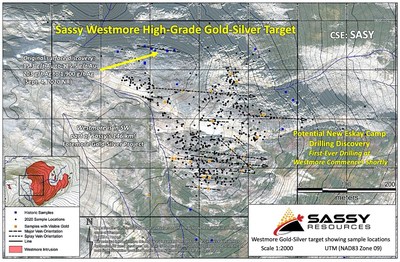 Westmore Surface Discovery Map (CNW Group/Sassy Resources Corp.)