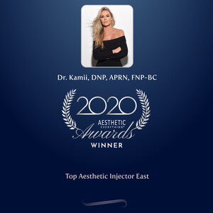 Dr. Kamii, DNP, APRN, FNP-BC wins Top Aesthetic Injector East in the Aesthetic Everything® 2020 Aesthetic and Cosmetic Medicine Awards