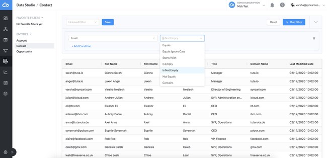 Syncari now allows operators to store, view and filter customer data across fragmented systems like Salesforce, Hubspot, NetSuite, and Amplitude to identify cross-application insights and manipulate data on-demand.