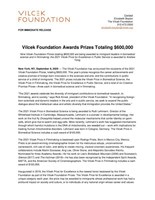 The Vilcek Foundation announces the recipients of the 2021 Vilcek Foundation Prizes. Awarded annually, the Vilcek Foundation Prizes celebrate outstanding immigrant artists and scientists, and individuals who are champions of immigrant causes in the United States. The 2021 Vilcek Foundation Prizewinners include Ruth Lehmann, Rodrigo Prieto, Andrew Yang, Mohamed Abou Donia, Ibrahim Cissé, Silvi Rouskin, Juan Pablo González, Miko Revereza, and Nanfu Wang.