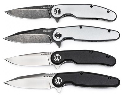 New Everyday Carry Pocket Knives from Crescent Tools are available in two different blade material-handle combinations and two blade styles to fit your needs.