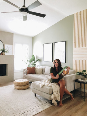 Liz Rishel, the blogger behind Within the Grove, won the 2020 FrogTape Paintover Challenge® and $2,500 for Room to Dream Foundation