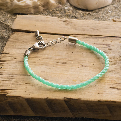 The Coastal Clean-up Relief bracelet is made from salvaged fishing nets and is being sold by Vital Choice to raise money for coastal clean up efforts