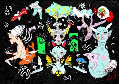 Artist and musician, Grimes, together with eBay and Maccarone Gallery, is releasing an exclusive series of artwork drops to benefit charity.