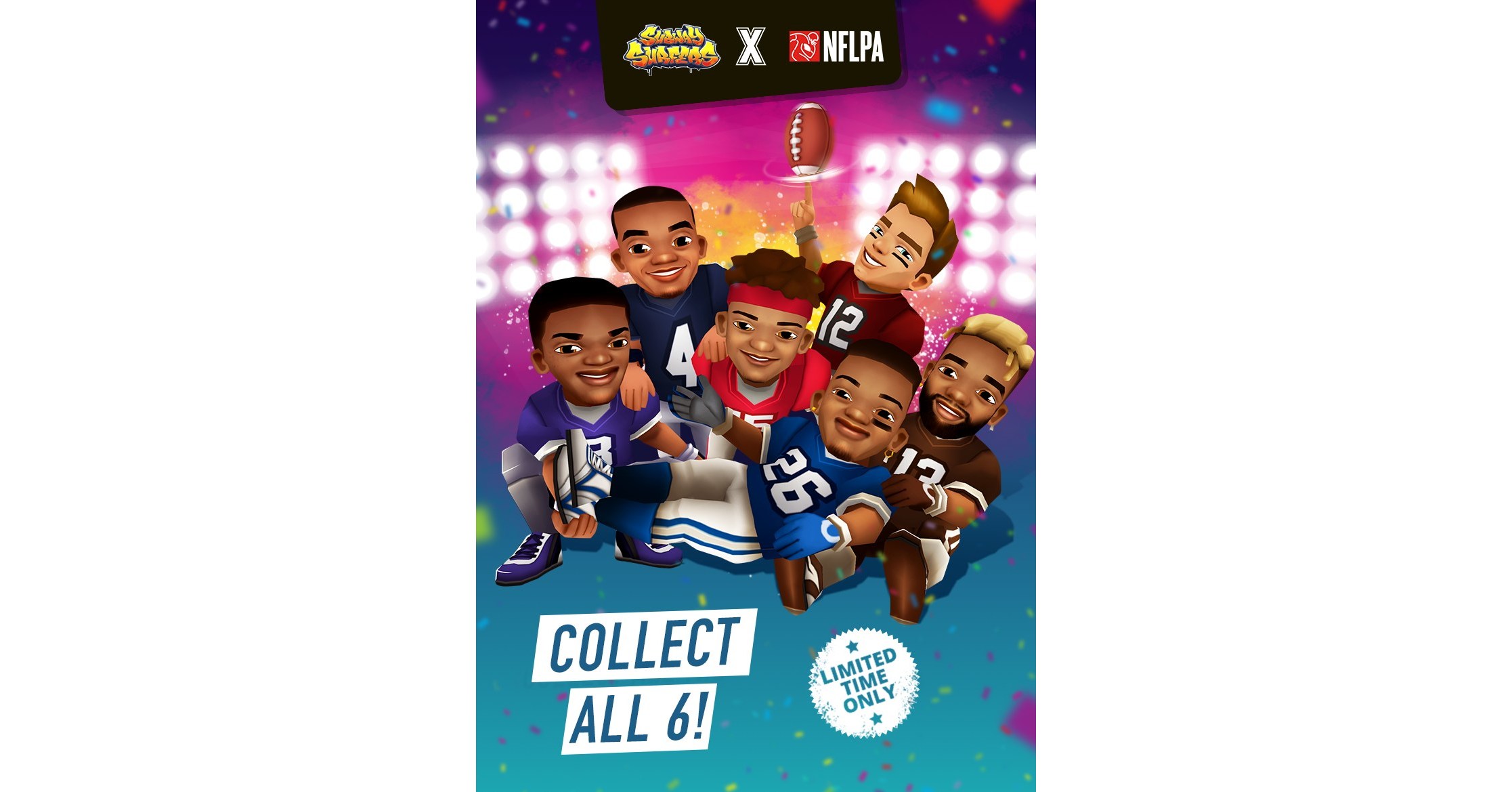 NFL SUPERSTARS TAKE A RUN IN SUBWAY SURFERS