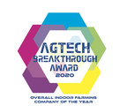 AgEye Technologies Honored as Indoor Farming Company of the Year by the AgTech Breakthrough Awards