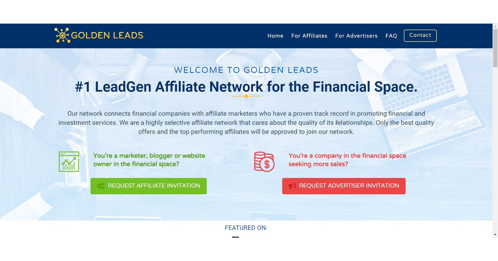Golden Leads, the World’s First Financial Affiliate Network Focusing on Lead Generation, Announces its Official Launch